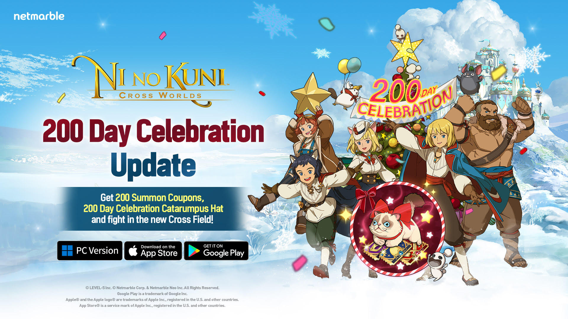 CELEBRATE NI NO KUNI: CROSS WORLDS' 200 DAY MILESTONE WITH SPECIAL EVENTS  AND NUMEROUS REWARDS