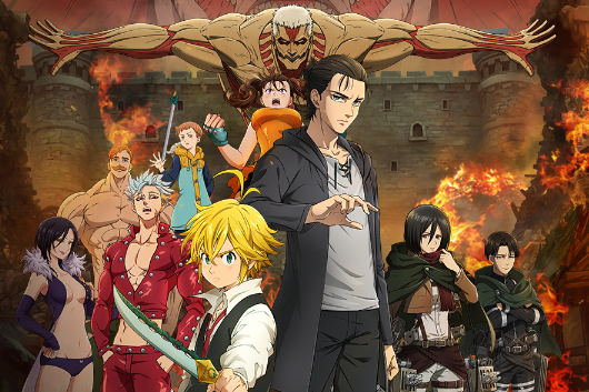 Attack On Titan' Crossover Spoof Released With The Seven Deadly