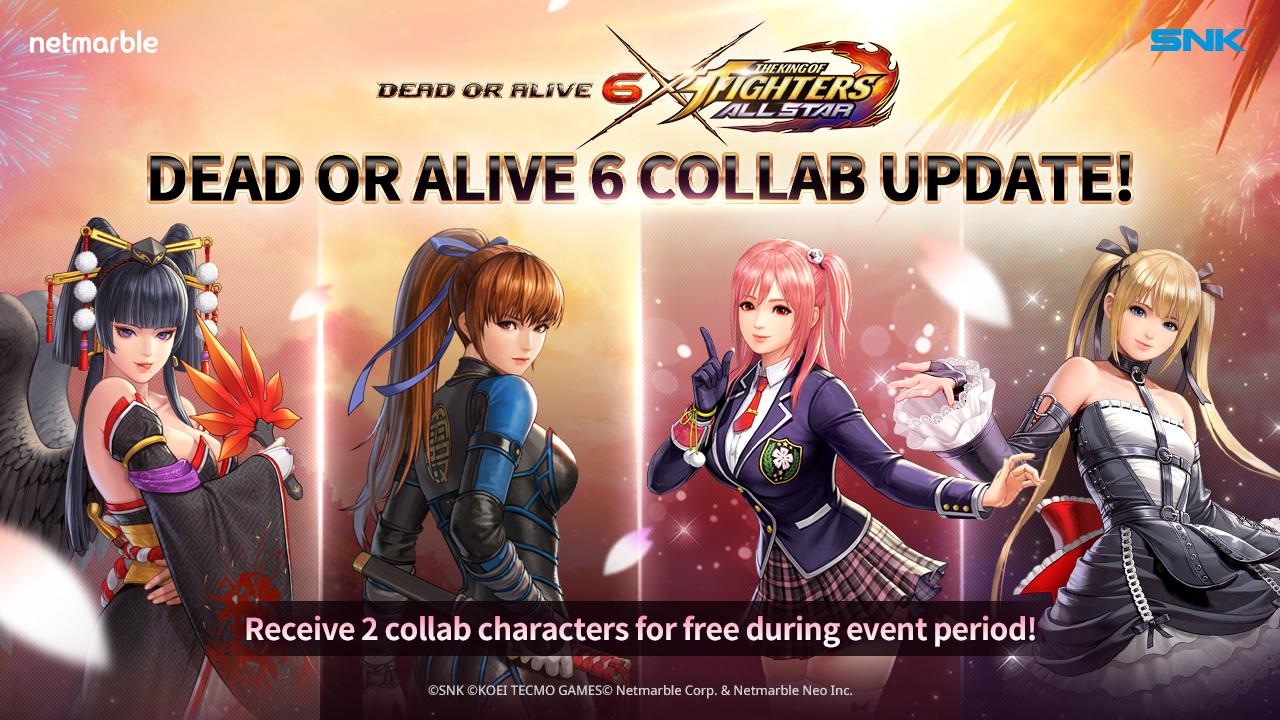 THE KING OF FIGHTERS ALLSTAR OFFICIALLY JOINS FORCES WITH DEAD OR ALIVE 6  IN ALL-NEW COLLABORATION